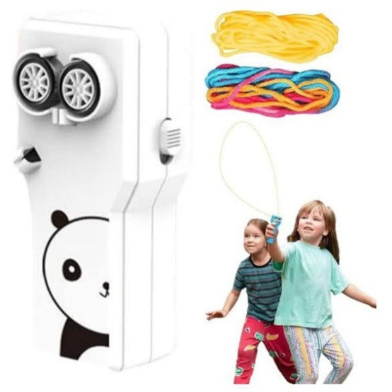 ZipString Portable Rope Launcher – Handheld Kinetic String Thruster & Creative Floating Loop Toy for Kids and Adults ( random colour )