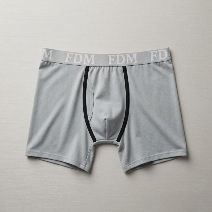 FDM Men's Underwear Comfortable Breathable Innerwear Soft Fabric Daily Wear Stretchable and Durable Design (Random Color)