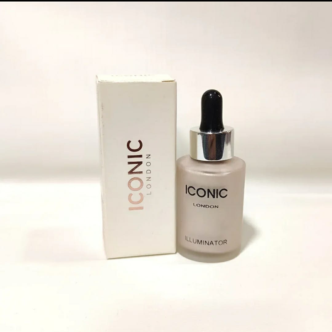Iconic London Illuminator Highlighter Drops Ultra Glow Liquid Highlighter Radiant Finish Luminous Shine