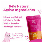 Meeoow Club 10 Min Painless Body Wax Orange Hair Removal Powder for Women