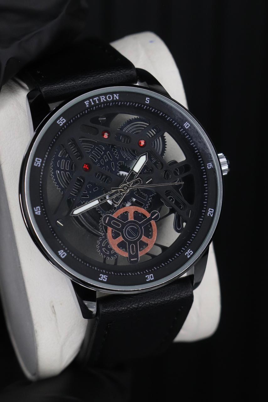 Fitron Classic Chrono: Sophisticated Minimalist Stainless Steel Watch ( WITHOUT BOX )