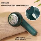Electric Lint Remover for Clothing | Anti-Pilling Razor & Hair Ball Trimmer – Rechargeable Plush Sweater & Coat Fabric Shaver