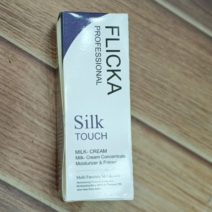 FLiCKA Silk Touch 3‑in‑1 Moisturizer & Primer | Hydrating, Lightweight, Long‑Lasting | Pore Minimizer | 60g