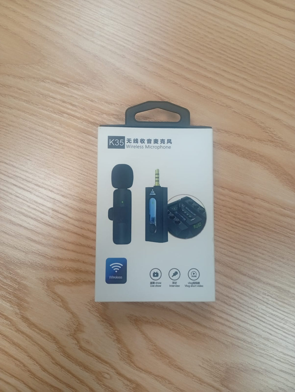 K35 Wireless Microphone – High-Quality 2.4GHz Lapel Mic Set with 3.5mm Receiver for Mobile Phones, Cameras, Speakers & Vlogging