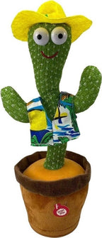 Dancing Cactus Toy | Talking Cactus | Tree Cactus Plush Toy for Children, Kids &amp; Toddlers - Rechargeable Cactus Toys For Kids - With Box