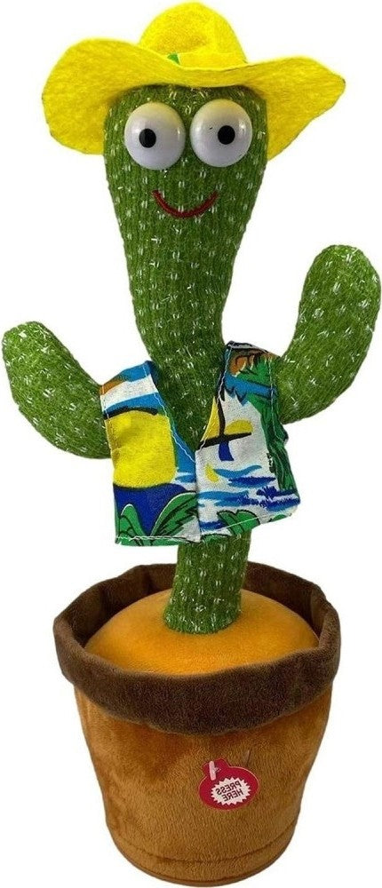 Dancing Cactus Toy | Talking Cactus | Tree Cactus Plush Toy for Children, Kids &amp; Toddlers - Rechargeable Cactus Toys For Kids - With Box