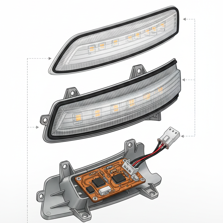 Side Mirror Indicator Light for Honda City (2014-2021) – Right & Left Side