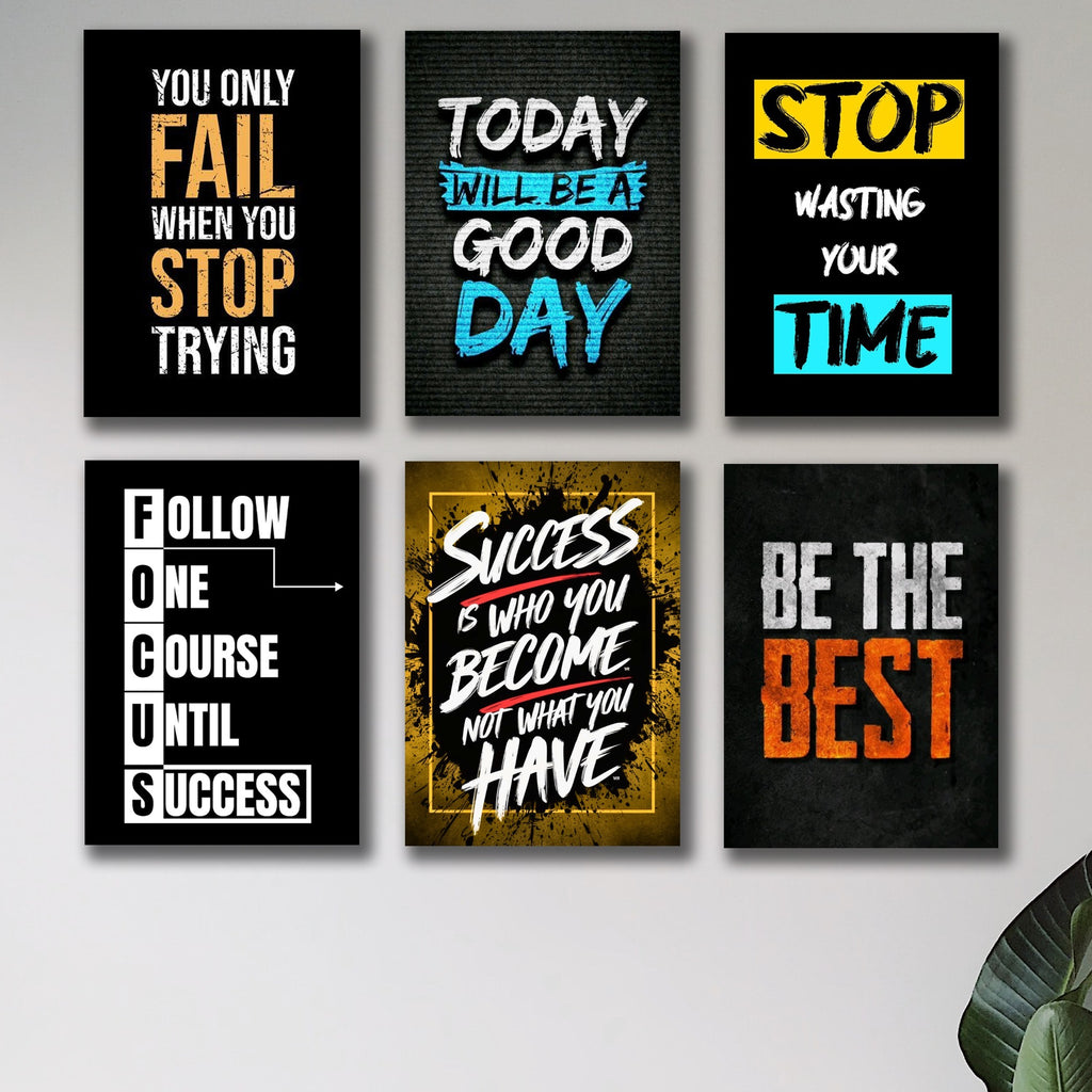 Set of 6 Premium Wall Art Photo Tiles – Modern Home Decor Sets