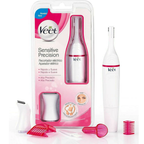 Veet Sensitive Precision Electric Beauty Styler & Trimmer – Waterproof Grooming Kit for Face, Eyebrows, Underarms, and Bikini Line with Interchangeable Heads and Styling Combs
