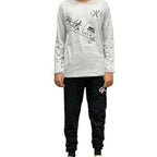 Mens Printed Tracksuit Set Soft Fabric Stylish T Shirt and Trouser Comfortable Fashionable Outfit