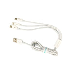 SOVO High Quality 3-in-1 Fast Charging  Cable – Multi Charging Cable for Micro USB, Type-C & Lightning Devices