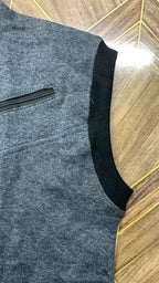 Premium Men's Sleeveless Tech Hoodie Vest | Full-Zip, Jersey Fabric | Ultimate Activewear for Gym, Running, and Layering Comfort