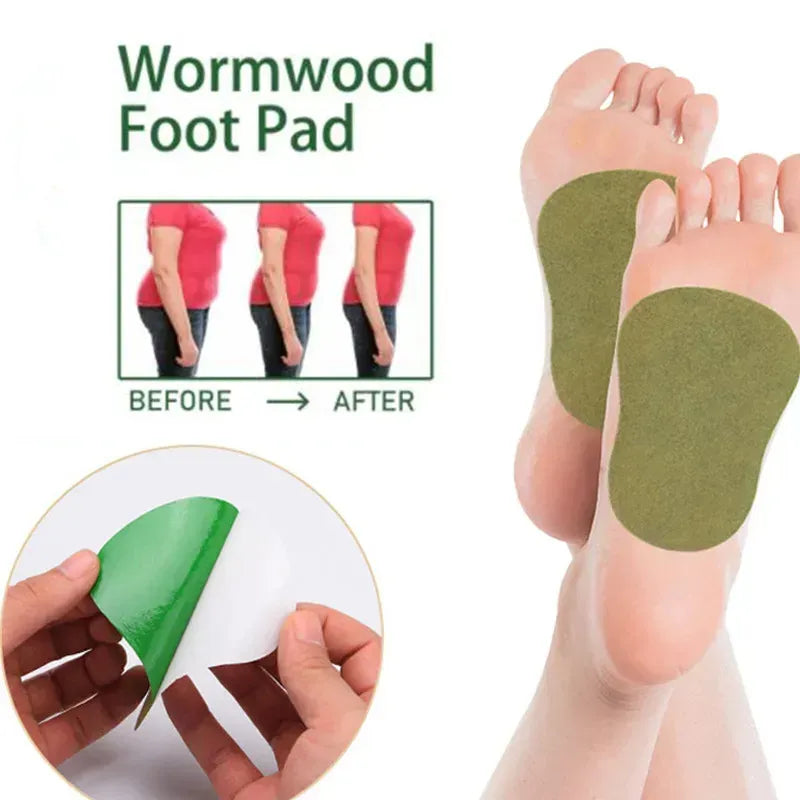 Wormwood Foot Detox Patches – Natural Body Cleansing Pads for Stress Relief, Fatigue Recovery & Better Sleep