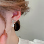 ZJE-911 Swan Pearl Earrings – Elegant Korean Style Jewellery , Stylish Accessory for Women