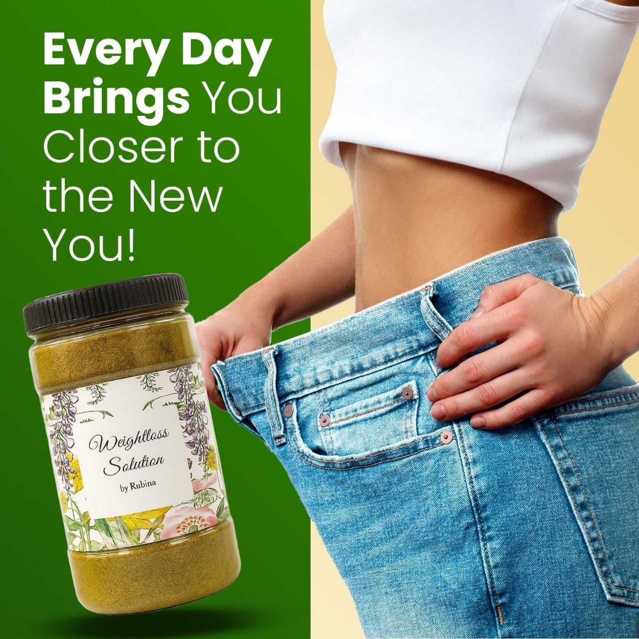 Dr. Rubina Weight Loss Solution | Herbal Slimming, Digestion & Energy Support Formula (150g)