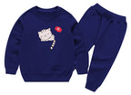 Sweatshirt & Pajama Trouser Tracksuit for Kids | Winter Warm Fleece Clothing Set Outfit for Boys & Girls – Cozy & Stylish | FOR BABY AND KIDS