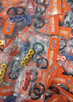 Motorcycle Fancy Chain Cover Bolts with Washer 4 Pcs Set – Red, Golden, Blue