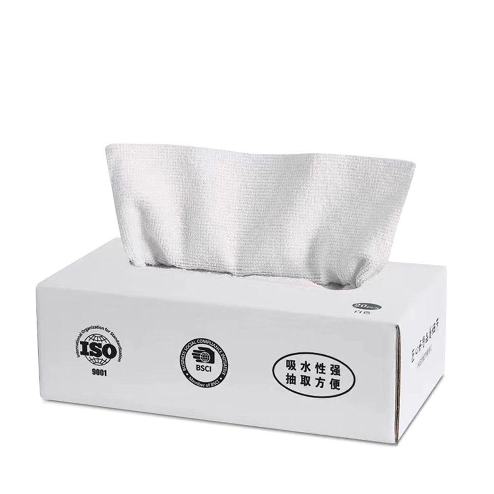 Microfiber Towel Reusable Pack of 20 Pcs Box Random Color