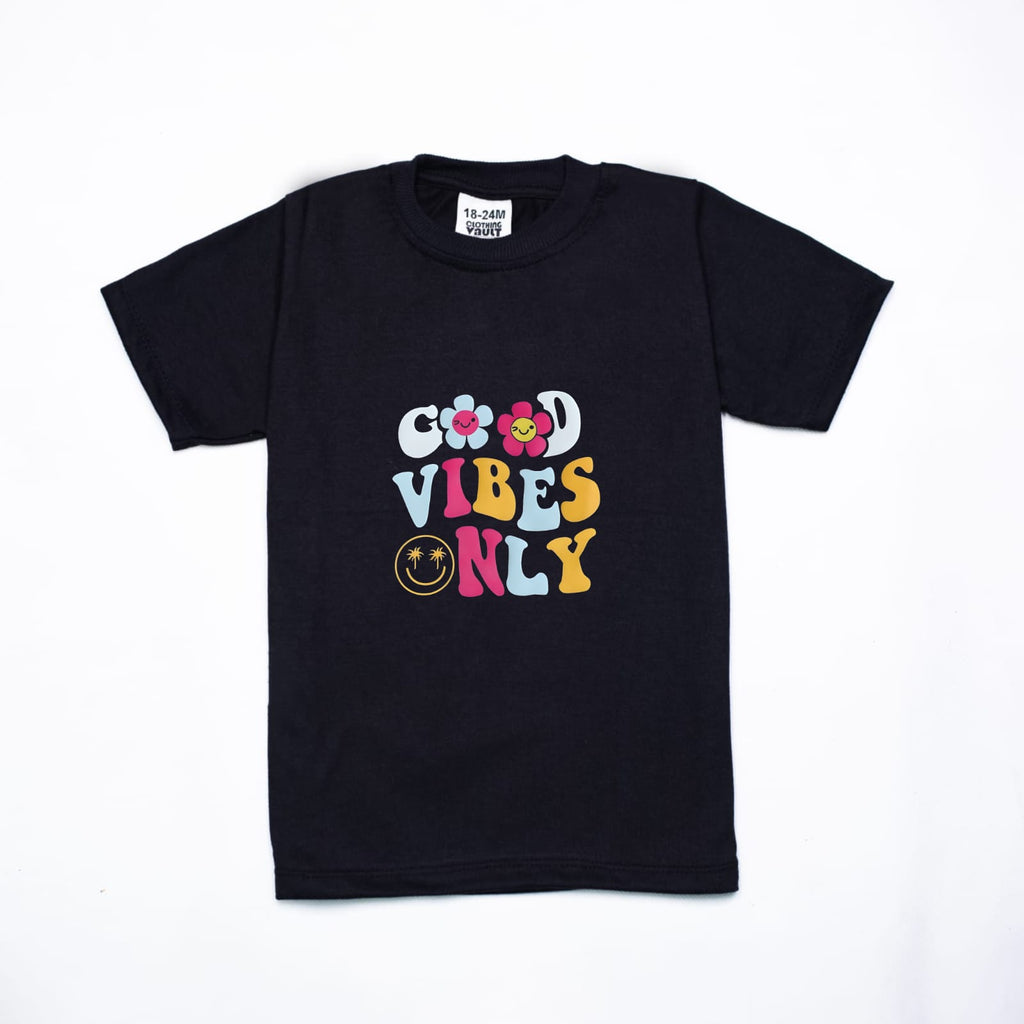 Good Vibes Only Printed Kids T-Shirt