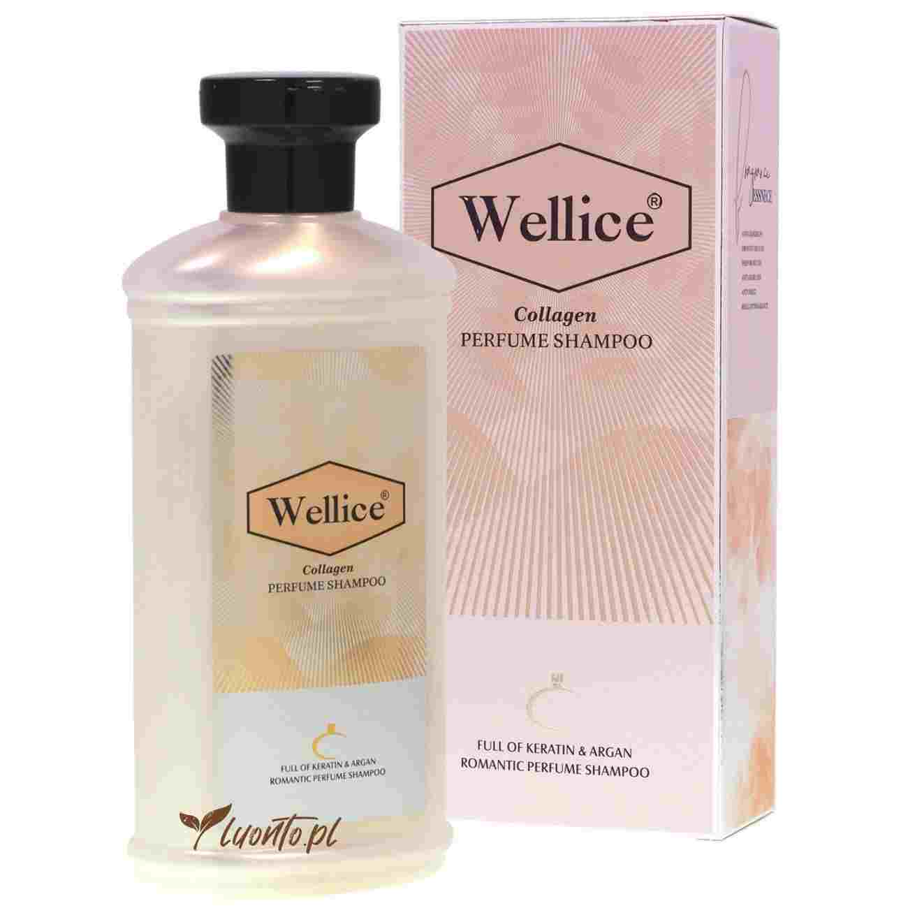 Wellice Collagen Perfume Shampoo – Strengthening Formula with Long-Lasting Fragrance for Smooth & Shiny Hair
