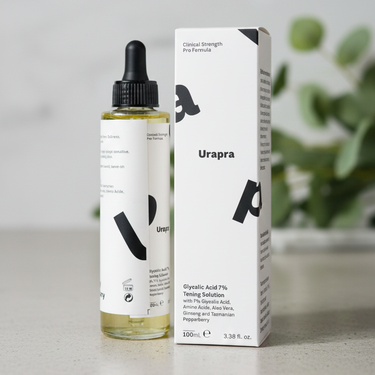 Urapra Glycolic Acid 7% Toning Solution – Gentle Exfoliation & Radiant Glow, 100ml