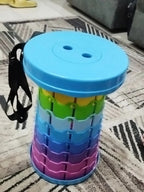 Portable Telescoping Stool, Folding Stool Lightweight &amp; Sturdy, Retractable Telescopic Stool For Gardening, Camping, Travel, Fishing, Hiking And Bbq(Multi Color)