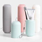 Portable Toothbrush Holder Case Toothpaste Storage Cup Household Travel (random color)
