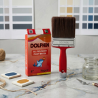 Dolphin Paint Brush Super | High Quality Wall & Paint Brush (4 Inch)