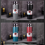 Elegant 800ml/1000ml Thermal Stainless Steel Bottle – Vacuum Insulated Leakproof Water Bottle | Random Color