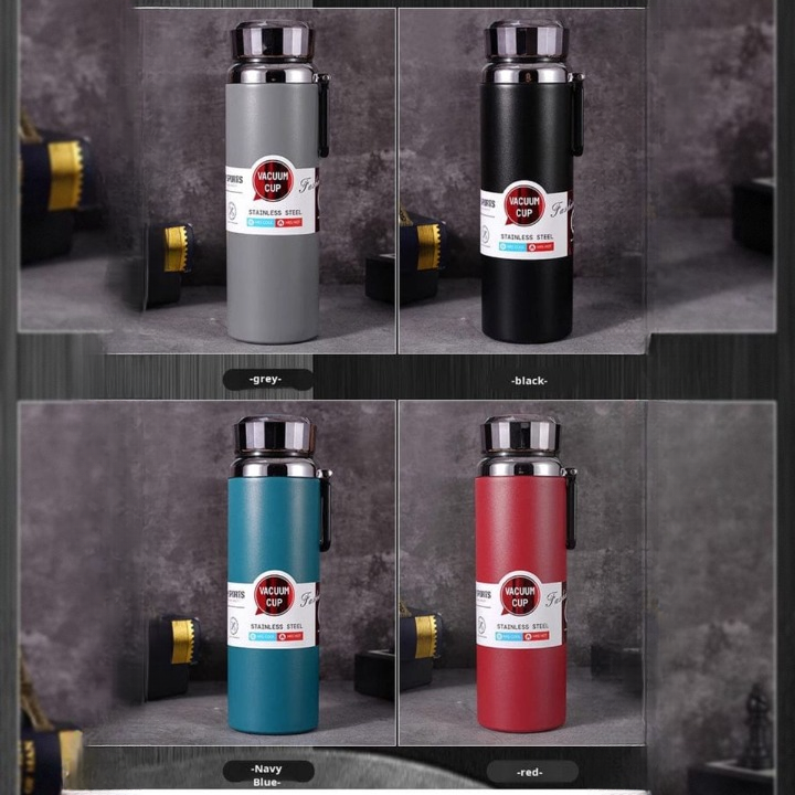 Elegant 800ml/1000ml Thermal Stainless Steel Bottle – Vacuum Insulated Leakproof Water Bottle | Random Color
