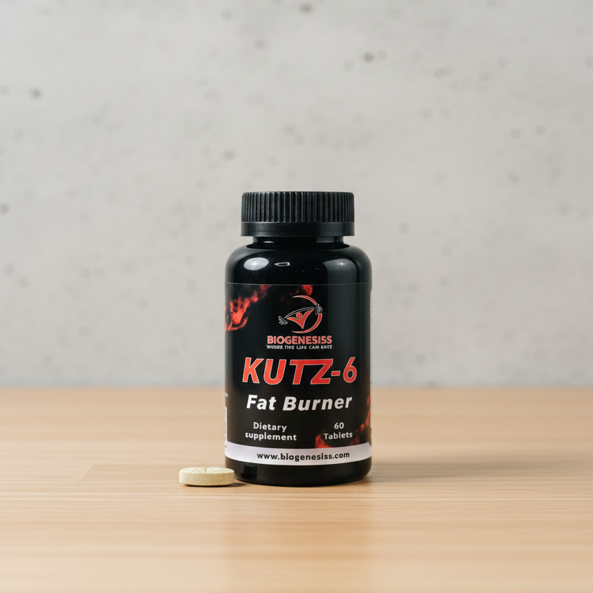 BIOGENESISS KUTZ-6 Extreme Thermogenic Fat Burner – Advanced Metabolic Support & Energy Booster for Weight Management (60 Dietary Tablets)