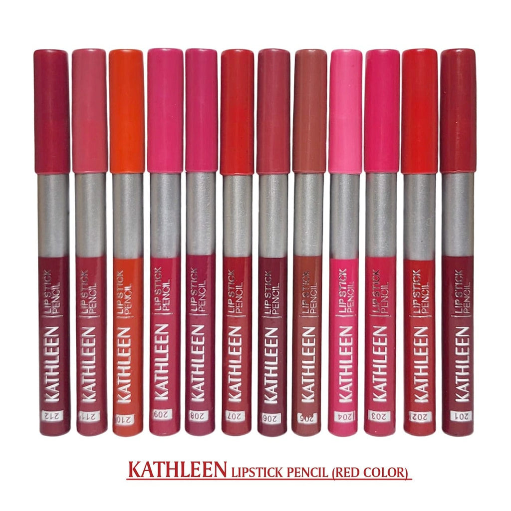 Kathleen High Pigmented Lip Pencil – Smooth Creamy Texture | Multicolor Shades | Pack of 6 & 12