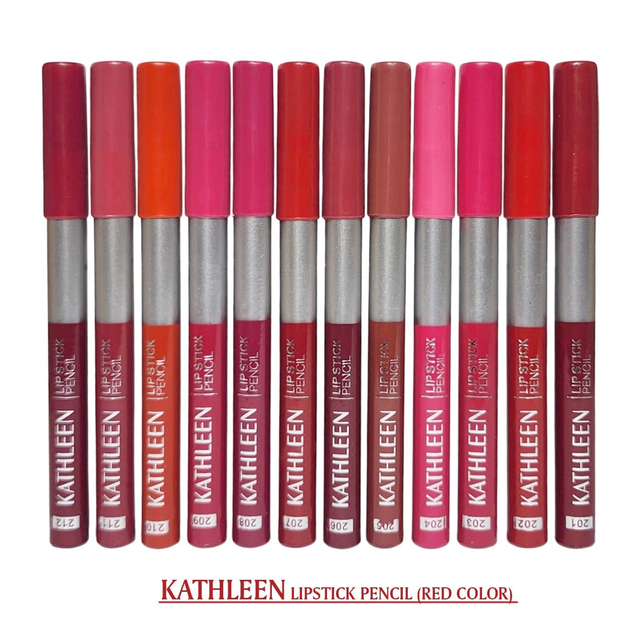 Kathleen High Pigmented Lip Pencil – Smooth Creamy Texture | Multicolor Shades | Pack of 6 & 12