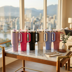Insulated Tumbler 40oz Stainless Steel Vacuum Cup Thermal Mug for Ice Coffee Travel Car Cup 1200ML
