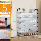 Modern Multi‑Layer Shoe Storage Rack | Dustproof Cover & Handles | Space‑Saving Organizer