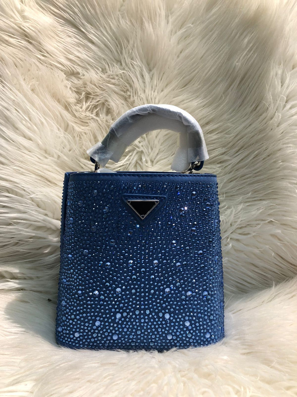 Luxury Rhinestone Mini Handbag for Women (8 × 7 Inches) – Stylish Sparkling Party Purse | Elegant Top Handle Bag for Weddings & Events (without box)