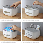 Ecoco Tissue Box With Multifunctional Storage Drawer Creative Desk Organizer For Kitchen Living Room And Office