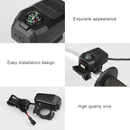 Motorcycle USB Charger with Compass – Fast Charging, Waterproof, 36-105V – Universal for Motorcycles &amp; E-Bikes