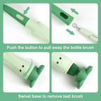 3-in-1 Silicone Baby Bottle Cleaning Brush Set – Pacifier, Straw, and Bottle Scrubber