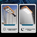Solar Street COB Light With Sensor ZB-150B | Motion Sensor Security Streetlights for Parking Lot - Remote Control (Random color)