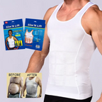 Men's Slimming Compression Body Shaper Tank Top - Abs Abdomen Waist Trainer Vest - Breathable Muscle Shirt Undershirt for Sports & Daily Wear