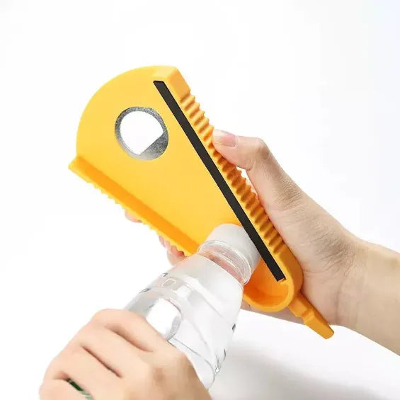 Creative Multi-Function Bottle Opener Jar Opener Twist Grip Lid Opener Kitchen Tool Random Colour 1PC