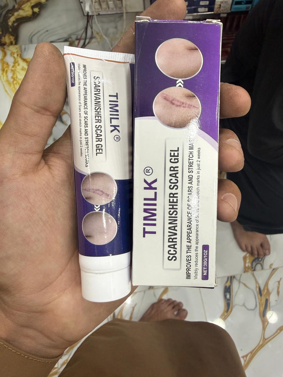 TIMILK Advanced Scarvanisher Gel | Fast-Acting Scar & Stretch Mark Reduction | 30g