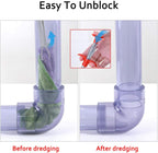 Metal Flexible 60cm Wire Brush Drain Cleaner | Sink, Sewer & Pipe Dredging Tool | Clog Remover