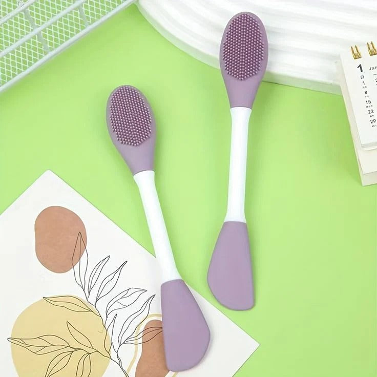 Silicone Facial Cleanser Brush (1 PCS) – Soft Face Cleaning & Exfoliating Brush | Deep Pore Cleansing Tool (Random Color)
