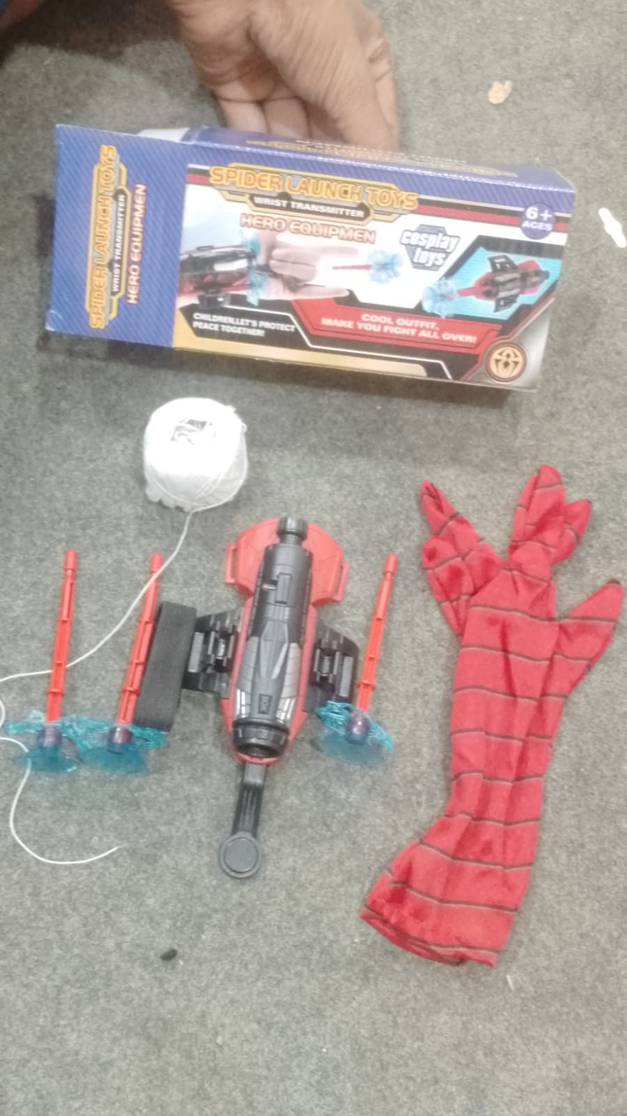 Spider-Man Wrist Shooter ,Transmitter Set For Kids - Multicolour