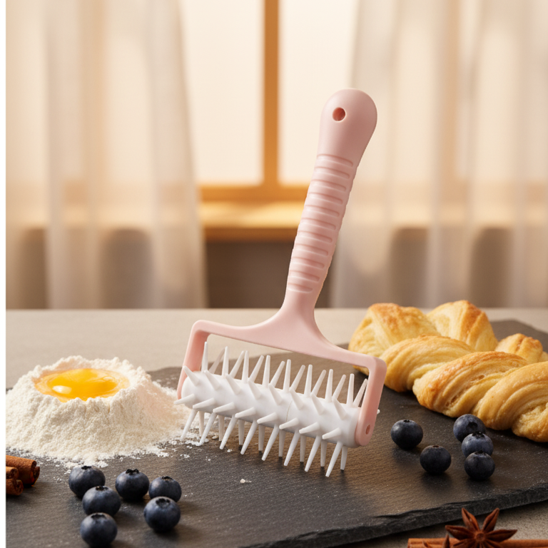 Pizza Dough Docker Roller – Premium Dough Hole Maker Tool for Pizza, Pastry, Cookies, Bread & Baking | Prevents Air Bubbles | 1pc Kitchen Essential