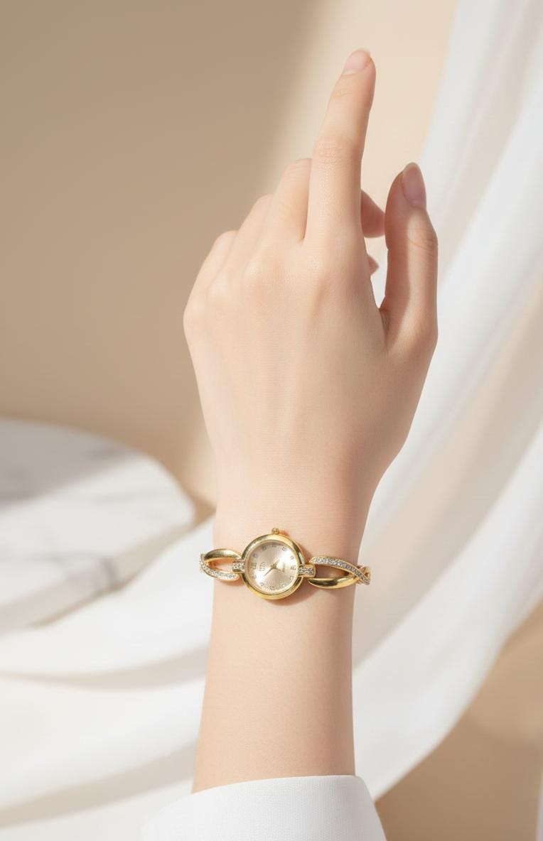 RTJ-181 Elegant Zircon Korean Watch – Stylish Fashion Accessory, Classic Timepiece for Women