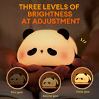 Cute Panda Night Light Silicone Soft Lamp Portable And Child Safe Bedside Light  Reliable Performance And Everyday Lighting Support