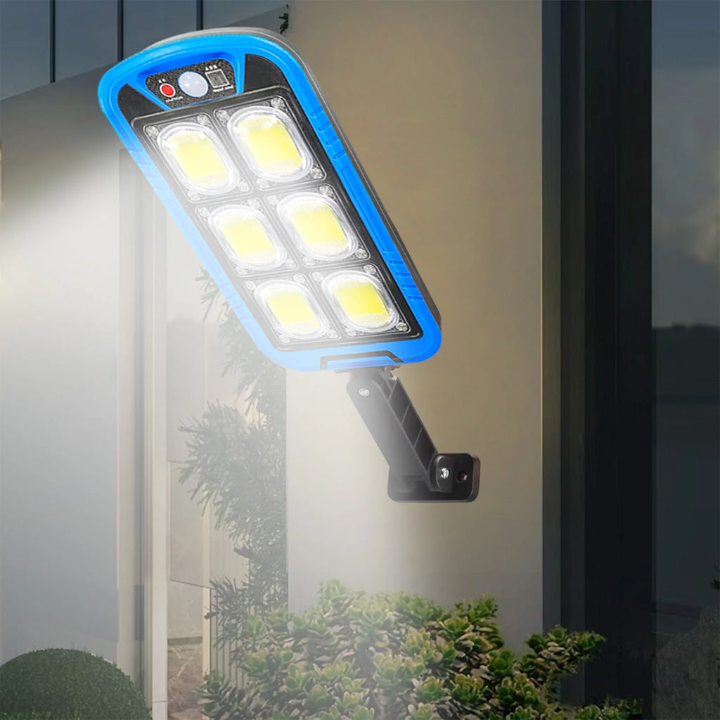 Solar Street COB Light With Sensor ZB-150B | Motion Sensor Security Streetlights for Parking Lot - Remote Control (Random color)